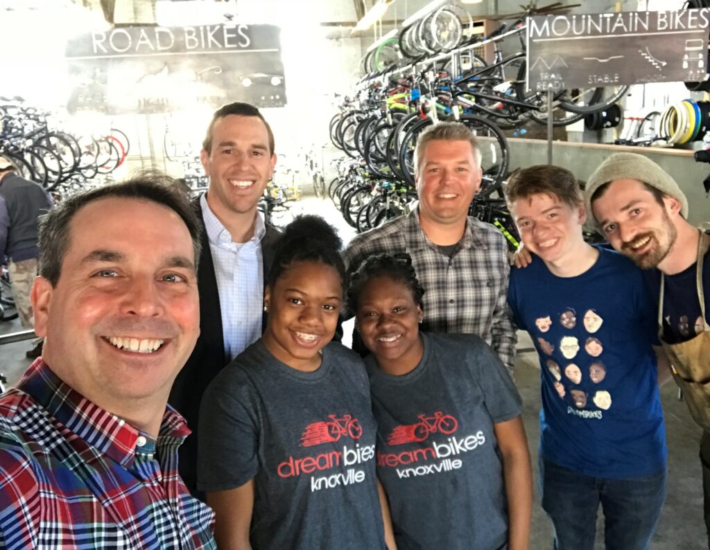 100 Men Knox Dream Bikes dropoff 032119 Dream Bikes dropoff check